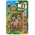 thumbnail image 1 of Ensemble de Papeterie czcpp-Wild - Ensembles de Papeterie Scolaire Meerkat Incluant 2 Crayons, Gomme à Crayon, Taille-Crayon, Règle et Carnet Mignon. Fournitures de Papeterie Cadeaux pour Enfants, 1 of 4