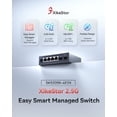 thumbnail image 2 of Switch de red XikeStor de 6 puertos 2.5G administrable por web y sin ventilador, 2 of 8