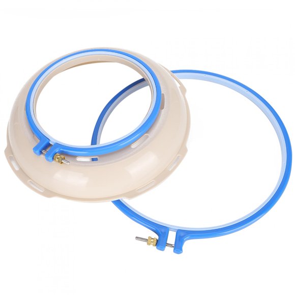 Marco de Plásstico 2pcs Hoops de Punto de Cruz, Aros de Bordado, Soporte de Aro de Bordado para Pinta de Seda en El Hogar Costura de Aguja para el Hogar