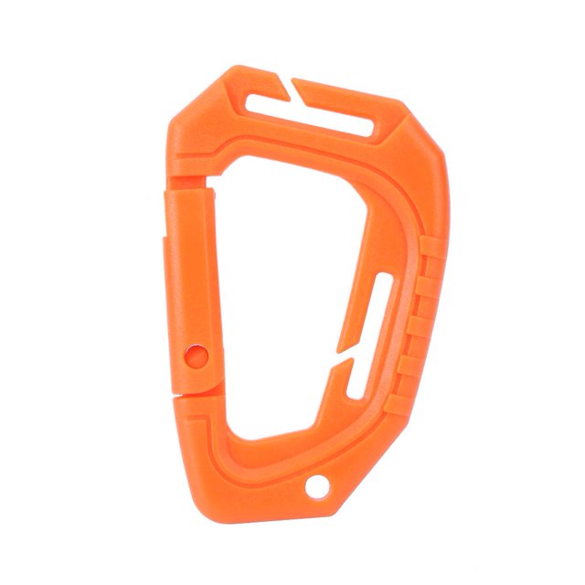 Hebilla de plástico para montañismo, mosquetón con clip a presión, gancho para llavero (naranja) Ehuebsd Para Estrenar