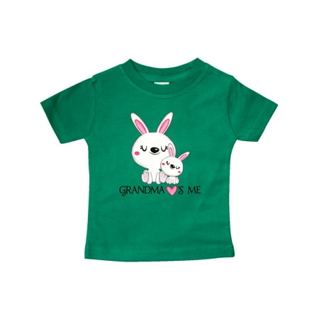 

Inktastic Grandma Loves Me- bunny family Gift Baby Boy or Baby Girl T-Shirt