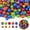 Mixed Colors, variant on 120PCS Silicone Beads, Mixed 12mm 15mm Silicone Beads for Keychain Making, Print Bead for DIY Decoration Craft(Mixed Green)