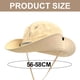 thumbnail image 2 of Sombrero de montañismo con cordón de 56-58 cm de circunferencia, sombrero de pescador de ala grande, sombrero de sol protector solar de verano para mujer, 2 of 5