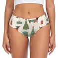 thumbnail image 1 of Balery Christmas Dachshund Dog Ropa Interior de Algodón para Mujer con Dibujo – Braguitas Cómodas y Elásticas, Estilo Clásico-Large, 1 of 6