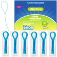 thumbnail image 1 of Enhebradores de hilo dental DanTicy, 210 piezas, 6 paquetes para brackets, 1 of 8