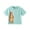 Light Blue, variant on PINQI Baby Soft Blouse Toddler Girls' Short Sleeve Tees Cotton Casual Animals Pattern Design Crewneck Summer Top Clothes 2 to 10 Years