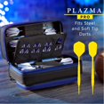 thumbnail image 2 of Casemaster Plazma Pro Dart Case Black with Sapphire Zipper and Phone Pocket, 2 of 2