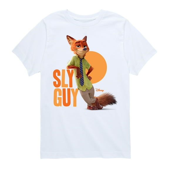 Disney Zootopia - Sly Guy - Toddler & Youth Short Sleeve Graphic T-Shirt