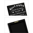 thumbnail image 2 of Funny Birthday Gift Dear Sister Thanks for Being My Sister Friendship Sign Wooden Hanging Black Plaque Wall Home Decor Sign with Saying Inspirational Valentine's Day Gift(20×13cm/7.8×5.1inch), 2 of 9