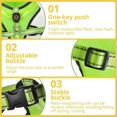 thumbnail image 3 of LED Dog Harness, USB Rechargeable Dog Vest Luminous + Reflective Design, Adjustable Dog Safety Harness with Padded, Lightweight Collar for Dogs, Puppi, 3 of 4