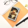 thumbnail image 7 of JIALIOU Nylon Trifold Card Wallet with ID Window Zipper Pocket for Men Women Teen Duck with Raincoat and Cap, 7 of 7