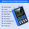 thumbnail image 5 of DSO2512G Digital Oscilloscope with 2 Channels 120Mhz Bandwidth Signal Generator 500MSa/S Sampling Rate, 2.8 Inch Display, 5 of 8