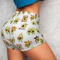 thumbnail image 2 of KLL Kawaii Mexican Avocado Pattern Workout Shorts for Women Scrunch Short Gym Yoga Running Sport Active Exercise Fitness Shorts, 2 of 5