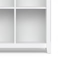 thumbnail image 4 of Acadian 48 inch x 57 inch Solid Wood Transitional 12 Cube Storage in White, 4 of 12