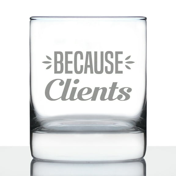 Bevvee Whiskey Rocks Glass 10.25 oz Because Clients Gifts for Professionals Glassware & Drinkware