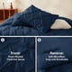 thumbnail image 3 of Juego de edredón CozyLux Blue King Size 7 piezas para todas las estaciones, 3 of 7