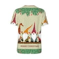 thumbnail image 2 of Daiia Christmas Card With Gnomes Mens Baseball Jersey Button Down Shirts Short Sleeve Sports Uniforms-Large, 2 of 9