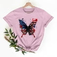 thumbnail image 2 of VKOYWKM July 4th T-Shirts for Women Summer Tops American Flag Stars and Stripes Graphic T Shirts Short Sleeve Crew Neck Patriotic USA Flag Tees, 2 of 8