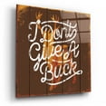 thumbnail image 2 of Epic Art 'Don'T Give A Buck' by JJ Brando, Acrylic Glass Wall Art, 12"x12", 2 of 8