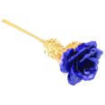 thumbnail image 4 of Flor de Lámina de Oro de 24 Quilates Con Rosa Morada, Decretación de Mesa para el HOGAR COLECCONIBLE PARA EL Día de San Valentín, Día de la Madre, NaviDad, Hecha de Material, 4 of 7
