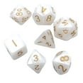 thumbnail image 2 of 7Pcs/Set 10mm Mini Tabletop Board Game Dice Plastic Green White Black Purple Blue Yellow Multi Sided Dnd Dice Polyhedral Dice, 2 of 5