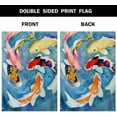 thumbnail image 3 of Watercolor Fish House Flag 28 x 40 Inch Large Vertical Double Sided Swimming Together Seasonal Outside Décor for Garden Yard Farmhouse Flags, 3 of 5