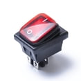 thumbnail image 3 of Miangastore Rocker Toggle Switch On-Off-On 4 12V DC Car Boat Automobiles Waterproof LED Latching Switches (Red Light), 3 of 8