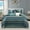 Blue, variant on Nanshing Markus 7 Piece Traditional Damask Comforter Set, Red, Queen
