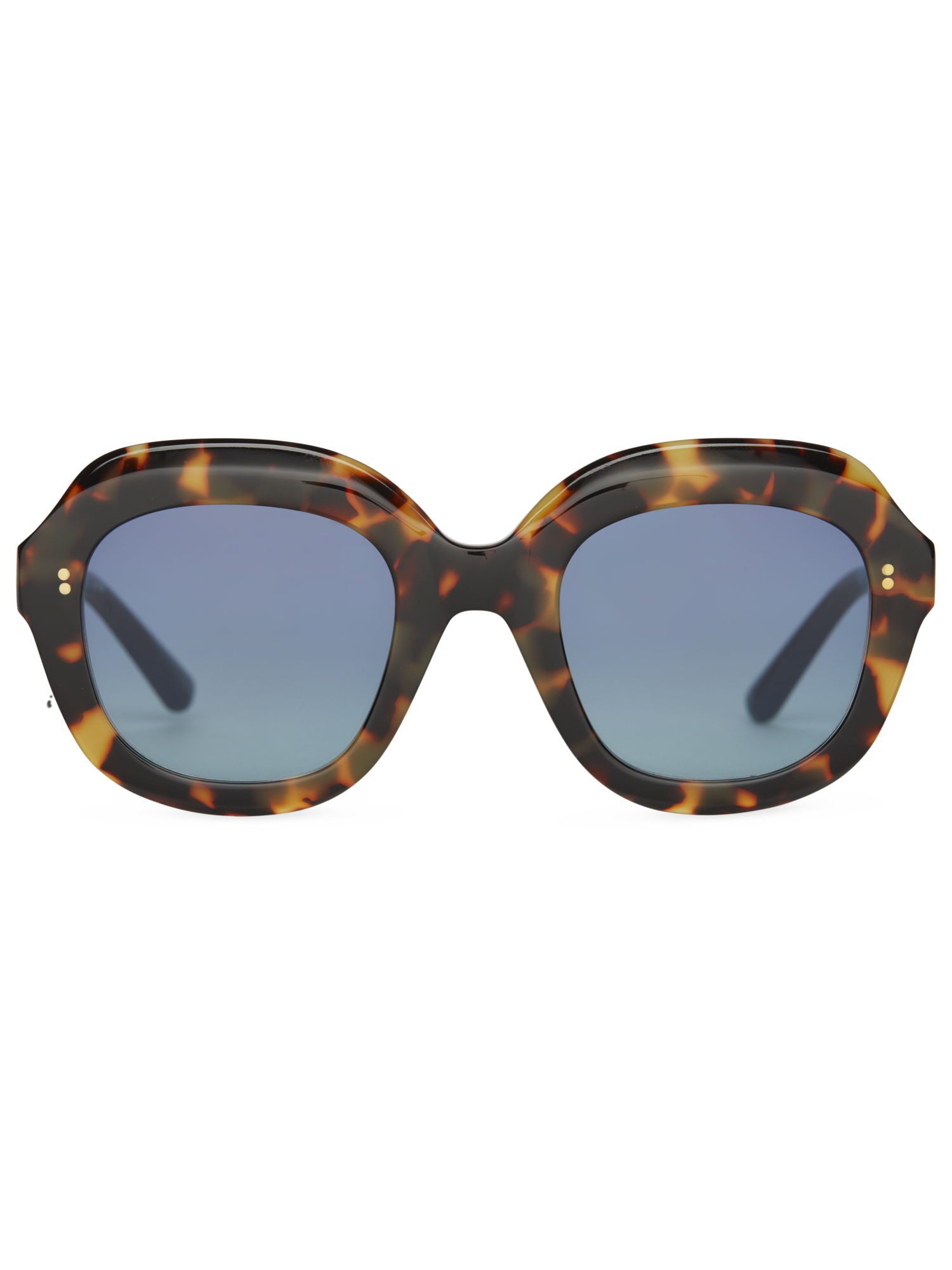 TOMS Sunglasses Mariska Blonde Tortoise | Blue Gradient Lens - Walmart.com