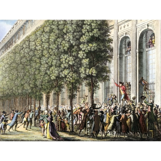 French Revolution 1789 Ncamille Desmoulins Haranguing ...