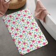 thumbnail image 2 of Pioneer Flower Floral Print Pattern Bathroom Rugs Mat, Non Slip Microfiber Bathroom Rug with Rubber Backing, Soft Mats for Bathroom Floor Tub Shower, 20"x32", 2 of 5