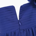 thumbnail image 6 of DPOIS Kids Flower Girl Dress One Shoulder A-line Chiffon Long Dress Dark Blue 12, 6 of 7
