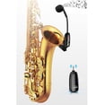 thumbnail image 3 of Micrófono de saxofón Instrumento inalámbrico Receptor y transmisor de micrófono UHF Sistema para saxofón Trompeta de cuerno francés Trumbone, 3 of 9