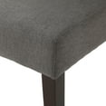 thumbnail image 4 of GDF Studio Apaloosa Contemporary Tufted Dining Chairs, Set of 2, Dark Gray Fabric and Brown, 4 of 9