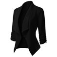 thumbnail image 3 of Clearance! Lisingtool Blazers for Women Women Blazers Coat Slim Cardigan Work office Suit 3/4 Sleeve Jacket formal Coat Black Promotion Sale, 3 of 6