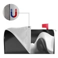 thumbnail image 2 of Gukieu Black White Fluid Sculpture Print Magnetic Mailbox Cover, Sun-proof and Waterproof Home Yard Mailbox Cover-21x18 in, 2 of 8