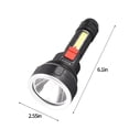 thumbnail image 3 of Dvkptbk Strong Light LED Flashlight Super Bright Torch USB Rechargeable Lamp Camping Light Camping & Hiking, 3 of 9