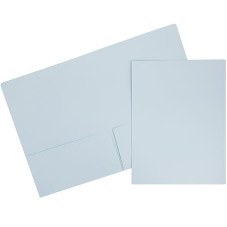 UPC: 0799418495996 | JAM Matte Two Pocket Folders  Baby Blue  6/Pack