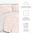 thumbnail image 5 of Noble Linens 2-Piece Pink Pressed Flowers Reversible Print Comforter Set, Twin/TwinXL, 5 of 8