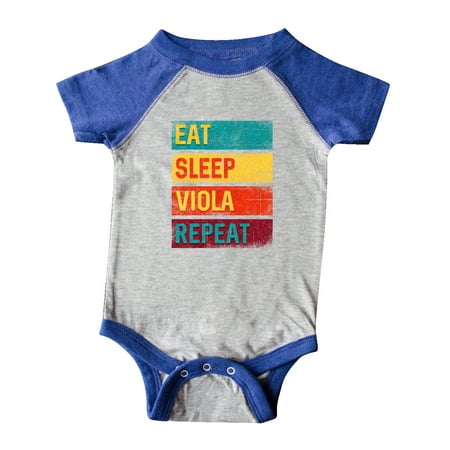 

Inktastic Viola Player Funny Eat Sleep Viola Repeat Gift Baby Boy or Baby Girl Bodysuit