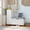 White, variant on Entryway Shoe Bench, Lift Top Storage Box,L Shape Living Room Shoe Organizer Cabinet