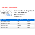 thumbnail image 2 of Steering Gear Seal Kit - Compatible with 1993 - 1998 Toyota T100 1994 1995 1996 1997, 2 of 2