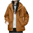 thumbnail image 1 of Chaquetas y abrigos casuales de manga larga con capucha para mujer, de moda, de color liso, con capucha, de manga larga, resistentes al viento y al agua, para montañismo al aire libre y rompevientos,, 1 of 6