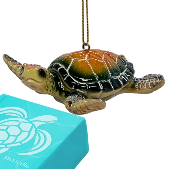 Elskandi Sea Turtle Ornaments Christmas Tree Decor for Scuba Divers and Ocean Lovers 2.89 Ounces
