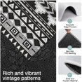 thumbnail image 3 of Black Geometric Triangle Chevron Pattern Kitchen Rugs Sets Of 3,Kitchen Runner Rugs Non Skid Washable,Decorative Kitchen Floor Mats for Kitchen,Sink,Laundry,17"x30"+ 17"x47" + 17"x59", 3 of 6