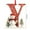 Y, variant on HomeDM 26 Letter Ornaments Hanging Pendant 2D Acrylic Letter Christmas Stocking Tag Xmas Tree Decorations Red Initial Alphabet for Wedding Party Garland Decor Letter S