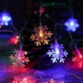 thumbnail image 4 of Outdoor Solar String Lights, 23FT 50 Led Solar Powered Fairy Lights with 8 Modes Waterproof Decoration Lights for Patio Garden Yard Trees Christmas Wedding Party Decor(Multicolor), 4 of 6