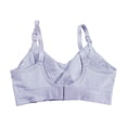 thumbnail image 2 of MOJOGO Women's Maternity Bra Open Front Breastfeeding Nursing Bras Ribbed Comfort Sleep Bra with Support L, 2 of 7
