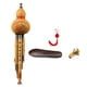 thumbnail image 5 of Hulusi de bambú tradicional con estuche, instrumento de viento profesional de bambú, calabaza tecla c, 5 of 9