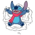 thumbnail image 2 of Men's Lilo & Stitch Snow Angel Winter Graphic Tee White 2X Large, 2 of 5